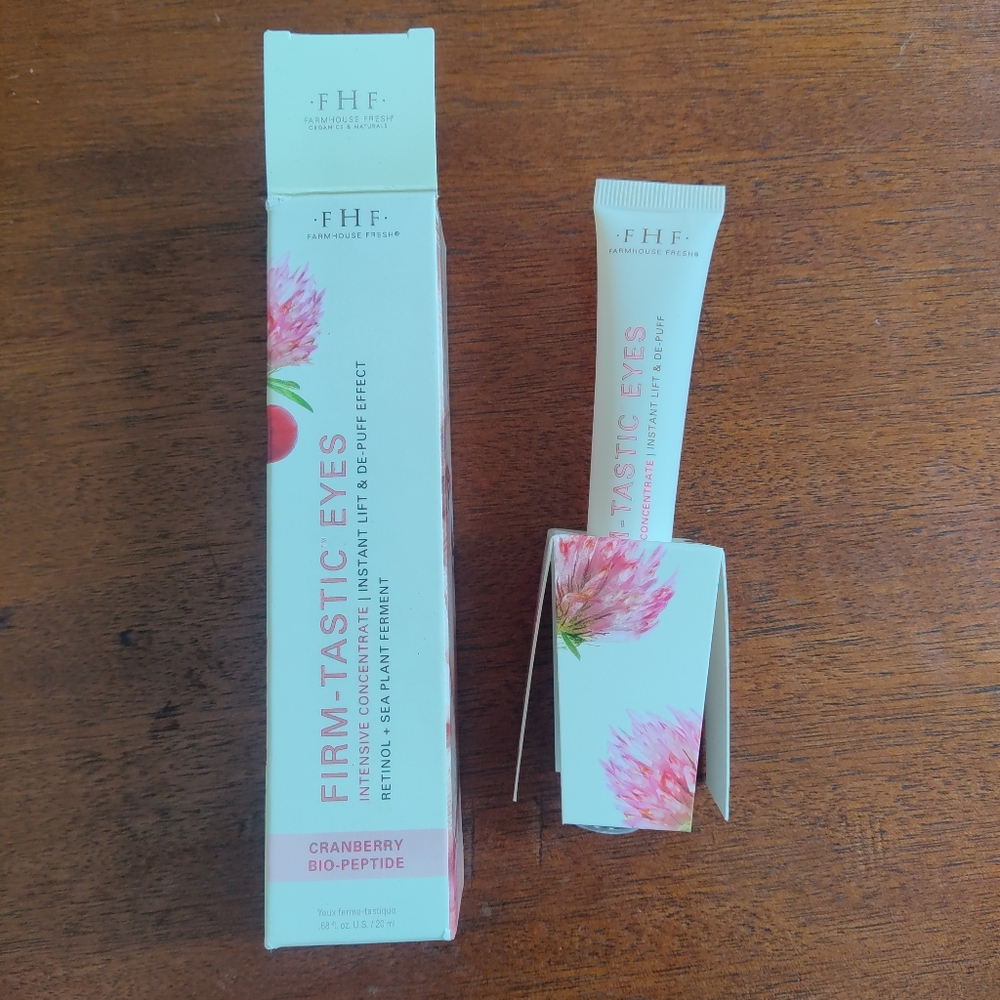 Farmhouse Fresh Firm-Tastic Eyes Cranberry Bio-peptide serum, brand new